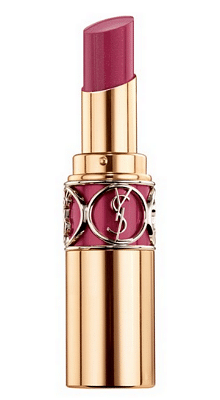 YSL Beaute Rouge Volupte Shine 35 Fall 2015 how to wear dark red plum lipstick makeup trend.png